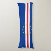 Vlag van Kaapverdië Lichaamskussen (Voorkant Verticaal)