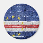 Vlag van Kaapverdië Magneet (Voorkant)