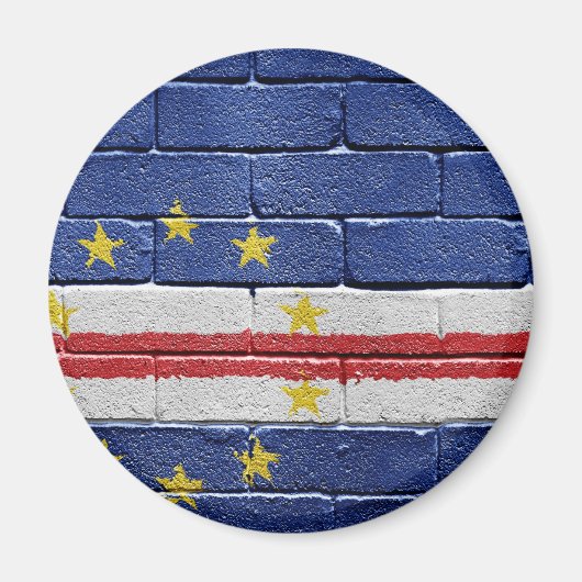Vlag van Kaapverdië Magneet (Voorkant)
