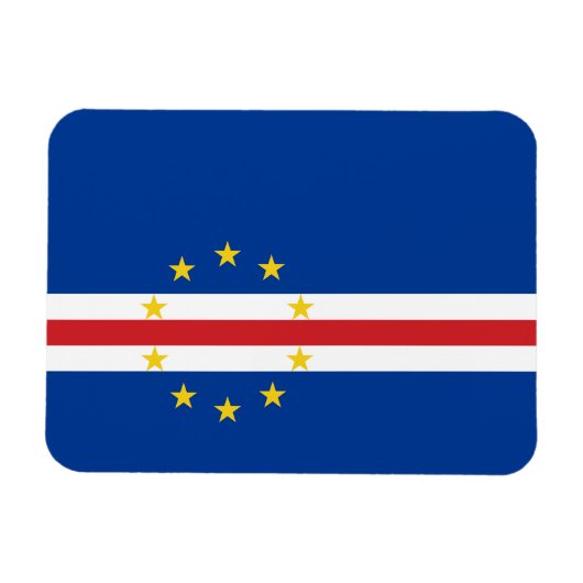 Vlag van Kaapverdië Magneet (Horizontaal)