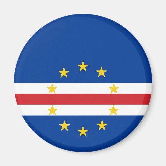 Vlag van Kaapverdië Magneet (Voorkant)