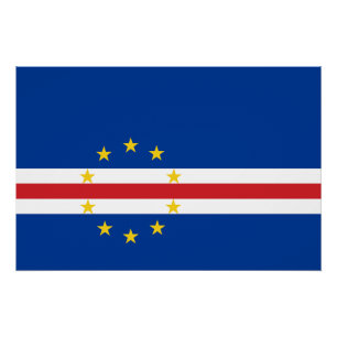 Vlag van Kaapverdië Perfect Poster