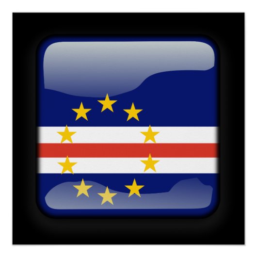 Vlag van Kaapverdië Perfect Poster (Voorkant)