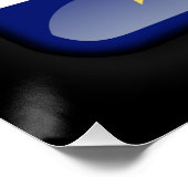 Vlag van Kaapverdië Perfect Poster (Hoek)