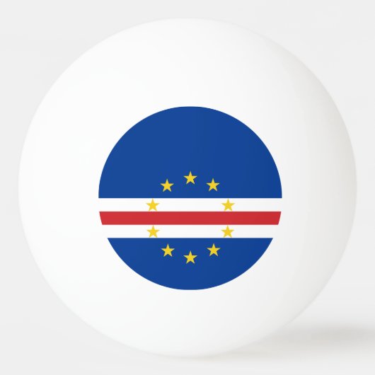 Vlag van Kaapverdië Pingpongbal (Voorkant)