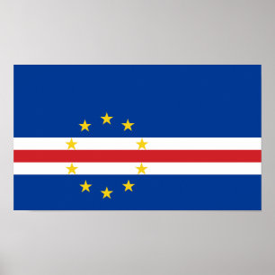 Vlag van Kaapverdië Poster