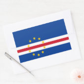 Vlag van Kaapverdië Rechthoekige Sticker (Envelop)