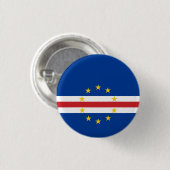 Vlag van Kaapverdië Ronde Button 3,2 Cm (Voorkant /achterkant)