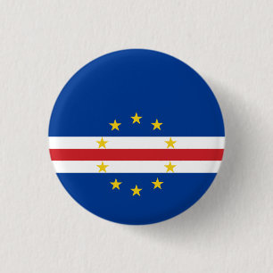 Vlag van Kaapverdië Ronde Button 3,2 Cm