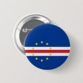 Vlag van Kaapverdië Ronde Button 5,7 Cm (Voorkant /achterkant)