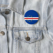 Vlag van Kaapverdië Ronde Button 5,7 Cm (In situ)