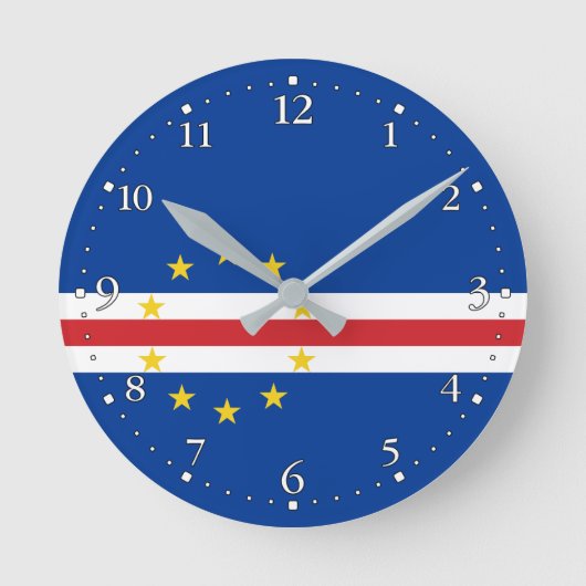 Vlag van Kaapverdië Ronde Klok (Voorkant)