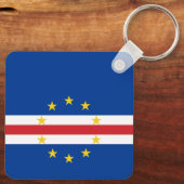 Vlag van Kaapverdië Sleutelhanger (Achterkant)