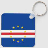 Vlag van Kaapverdië Sleutelhanger (Achterkant)