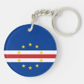 Vlag van Kaapverdië Sleutelhanger (Achterkant)