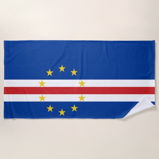 Vlag van Kaapverdië Strandlaken (Voorkant)