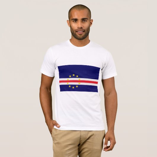 Vlag van Kaapverdië T-shirt (Voorkant volledig)
