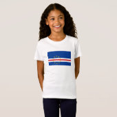Vlag van Kaapverdië T-shirt (Voorkant volledig)