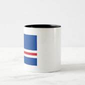 Vlag van Kaapverdië Tweekleurige Koffiemok (Center)