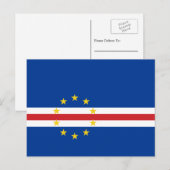 Vlag van Kaapverdië Vlag van Kaapverdië Briefkaart (Voorkant / Achterkant)