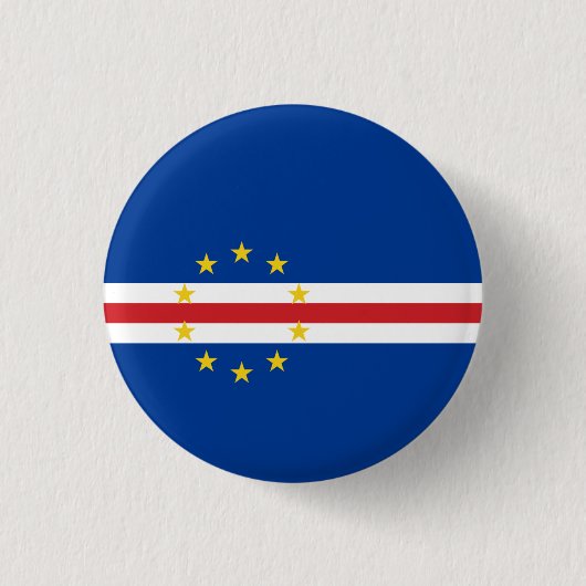 Vlag van Kaapverdië Vlag van Kaapverdië Ronde Button 3,2 Cm (Voorkant)