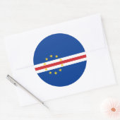 Vlag van Kaapverdië Vlag van Kaapverdië Ronde Sticker (Envelop)