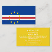 Vlag van Kaapverdië Vlag van Kaapverdië Visitekaartje (Voorkant / Achterkant)