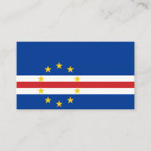 Vlag van Kaapverdië Vlag van Kaapverdië Visitekaartje (Voorkant)