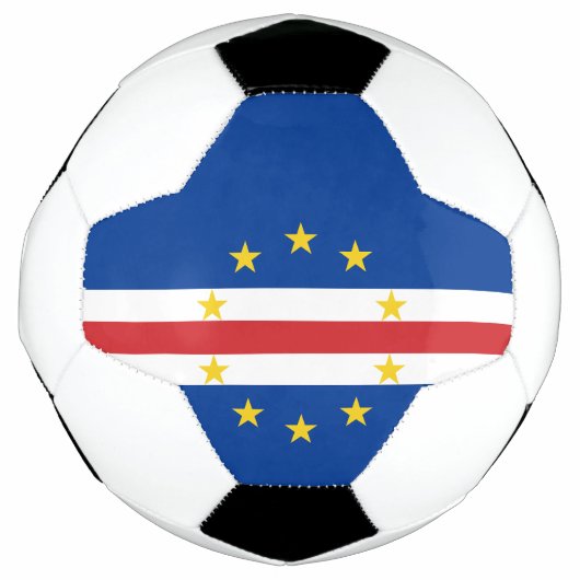 Vlag van Kaapverdië Voetbal (Voorkant)