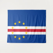 Vlag van Kaapverdië Wandkleed (Voorkant (horizontaal))