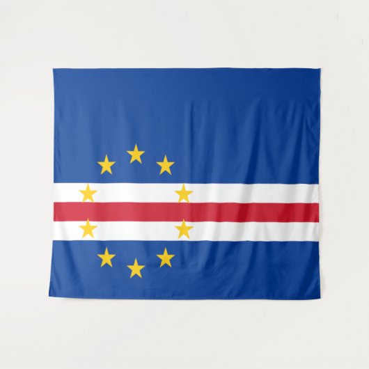 Vlag van Kaapverdië Wandkleed (Voorkant (horizontaal))
