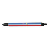 Vlag van Kaapverdië Zwarte Inkt Pen (Voorkant)