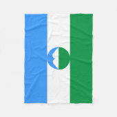 Vlag van Kabardino Balkarië Fleece Deken (Voorkant)