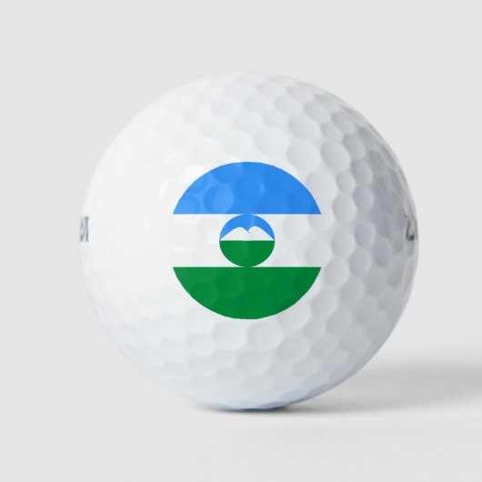 Vlag van Kabardino-Balkarië Golfballen (Voorkant)
