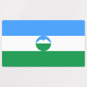 Vlag van Kabardino Balkarië Labels (Design 1)