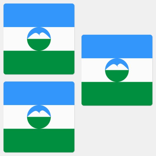Vlag van Kabardino-Balkarië Labels (Groep)