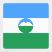 Vlag van Kabardino-Balkarië Labels (Design 1)