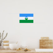 Vlag van Kabardino-Balkarië Poster (Keuken)