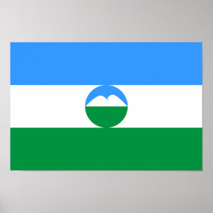 Vlag van Kabardino-Balkarië Poster