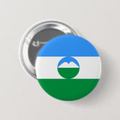 Vlag van Kabardino-Balkarië Ronde Button 5,7 Cm (Voorkant /achterkant)