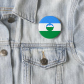 Vlag van Kabardino-Balkarië Ronde Button 5,7 Cm (In situ)