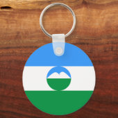 Vlag van Kabardino-Balkarië Sleutelhanger (Voorkant)