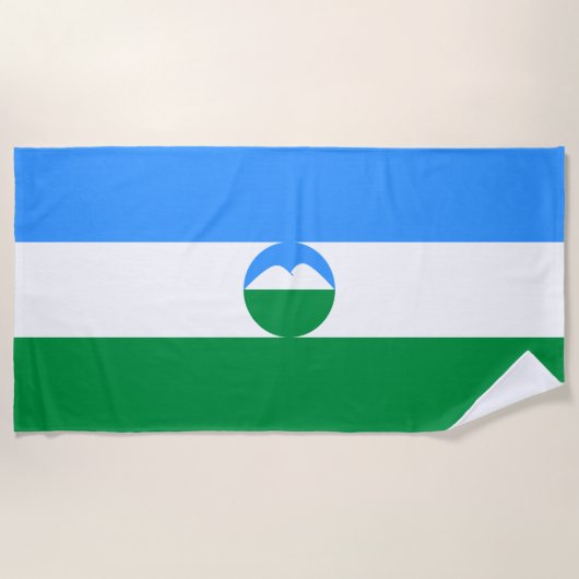 Vlag van Kabardino-Balkarië Strandlaken (Voorkant)
