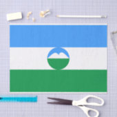 Vlag van Kabardino-Balkarië Tissuepapier (Craft)