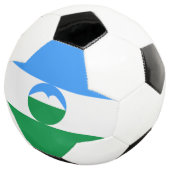 Vlag van Kabardino Balkarië Voetbal (Drie kwart)