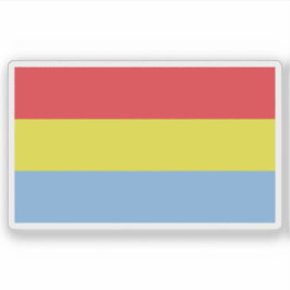 Vlag van Kafficho-mensen, Ethiopië Sticker