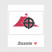 Vlag van Kagoshima, Kagoshima, Japan Sticker (Vel)