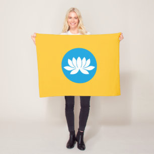 Vlag van Kalmukkië Fleece Deken