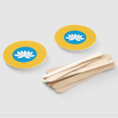 Vlag van Kalmukkië Handwaaier (Niet-gemonteerd)