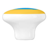 Vlag van Kalmukkië Keramische Knop (Zijkant)